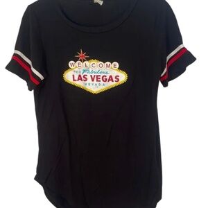 Black Las Vegas Graphic Women's Top